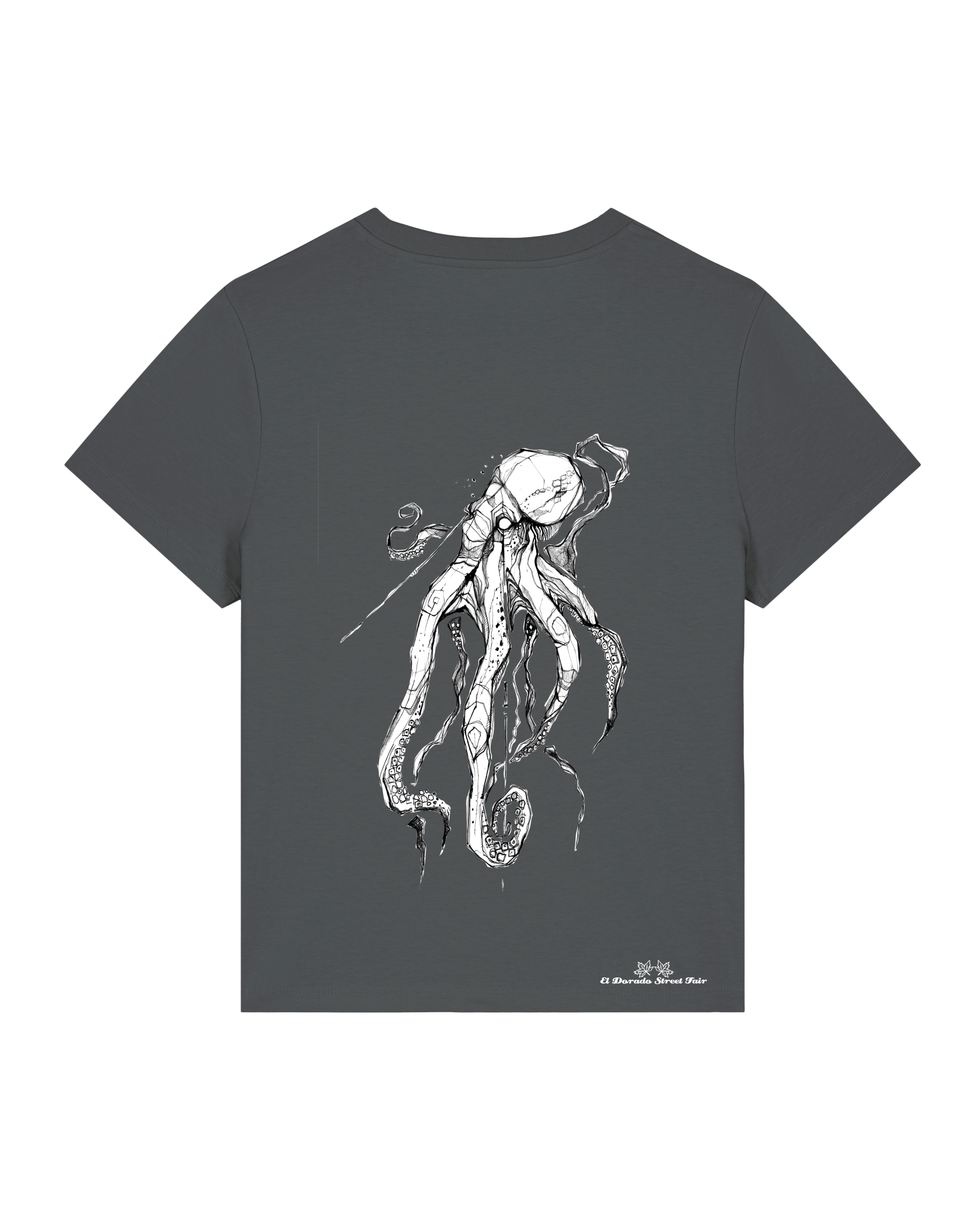 Bio Damen Medium Fit T-Shirt Octo (Backprint)