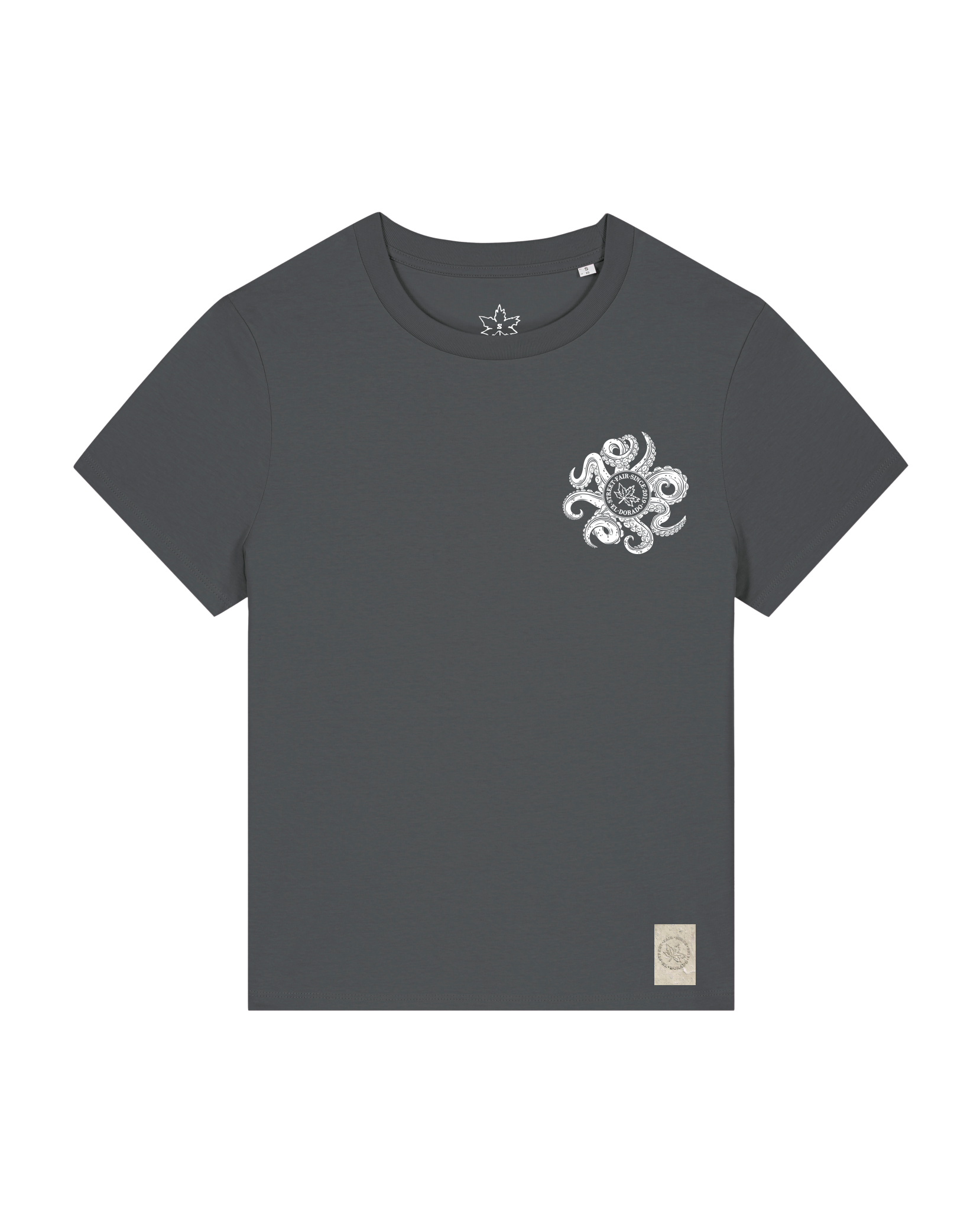 bio-female-medium fit-tshirt-octo (backprint)-sttw172-eisen-front
