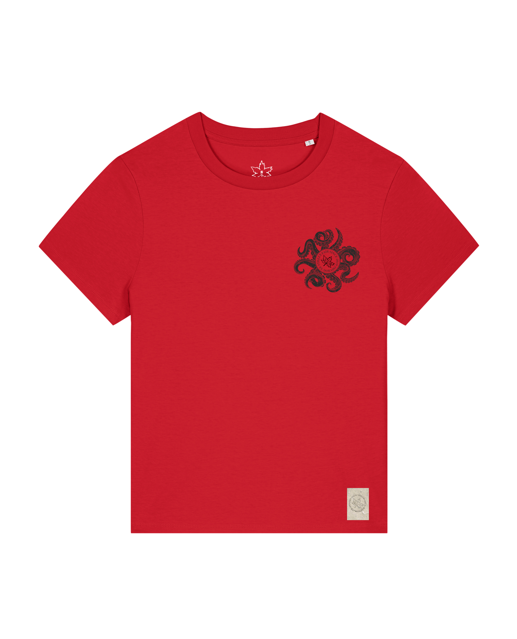 bio-female-medium fit-tshirt-octo (backprint)-sttw172-erdbeere-front
