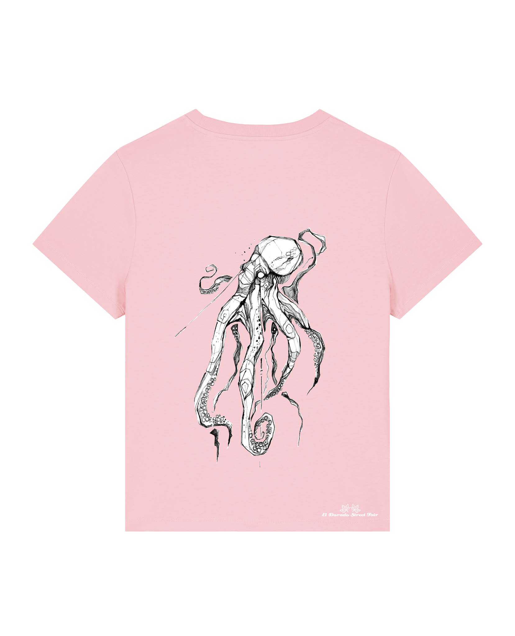 Bio Damen Medium Fit T-Shirt Octo (Backprint)