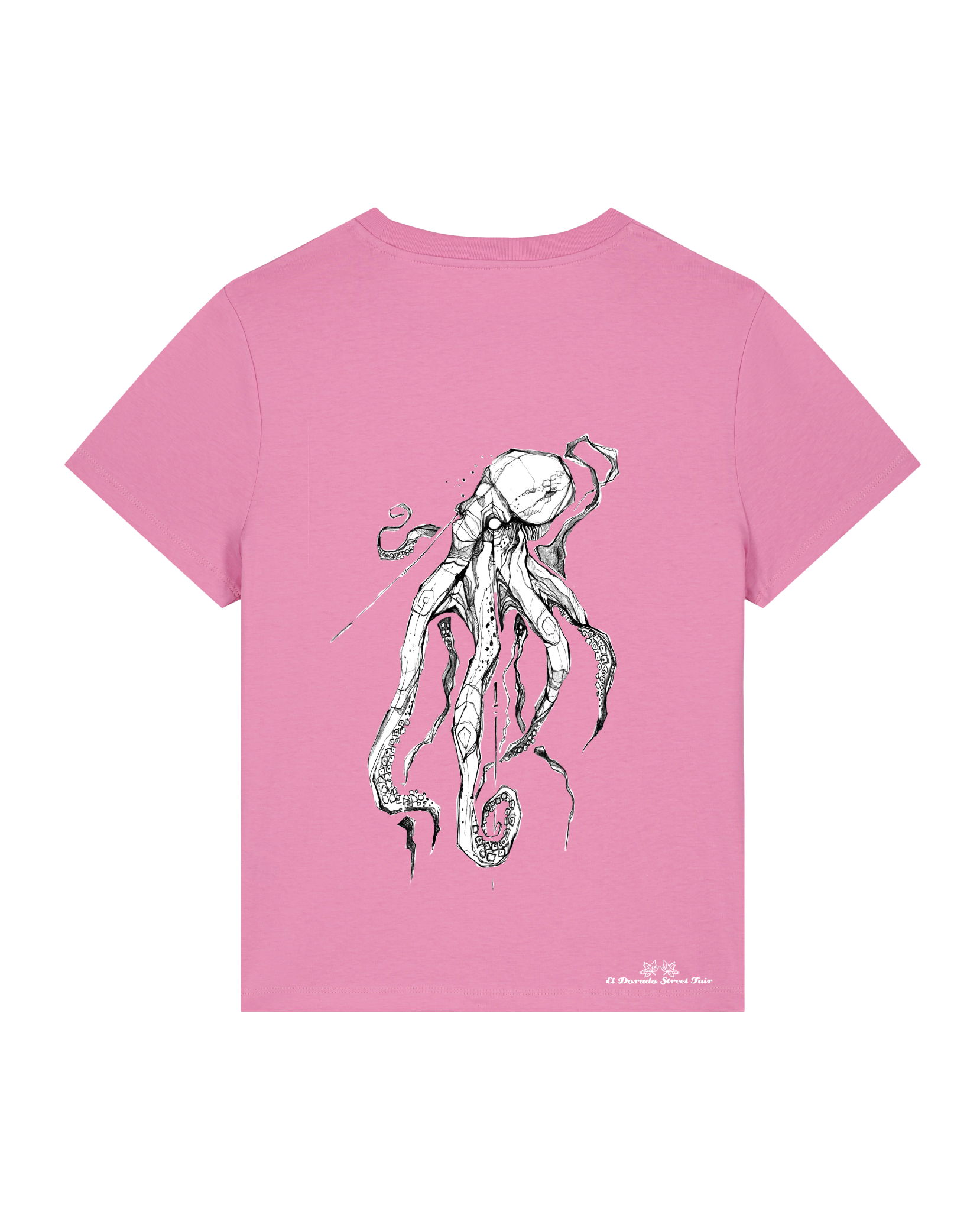 Bio Damen Medium Fit T-Shirt Octo (Backprint)