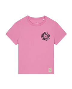 bio-female-medium fit-tshirt-octo (backprint)-sttw172-kaugummi-front
