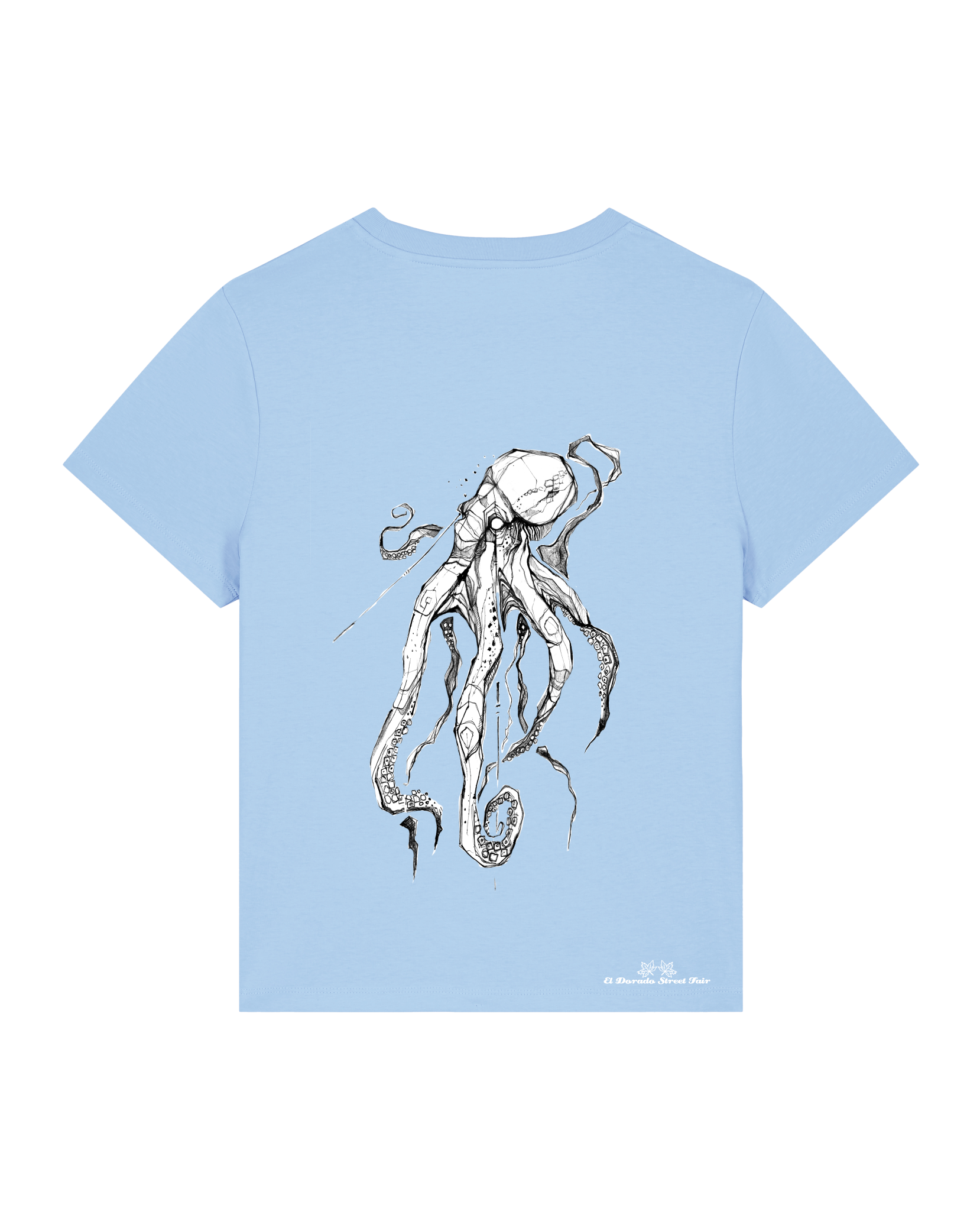 Bio Damen Medium Fit T-Shirt Octo (Backprint)