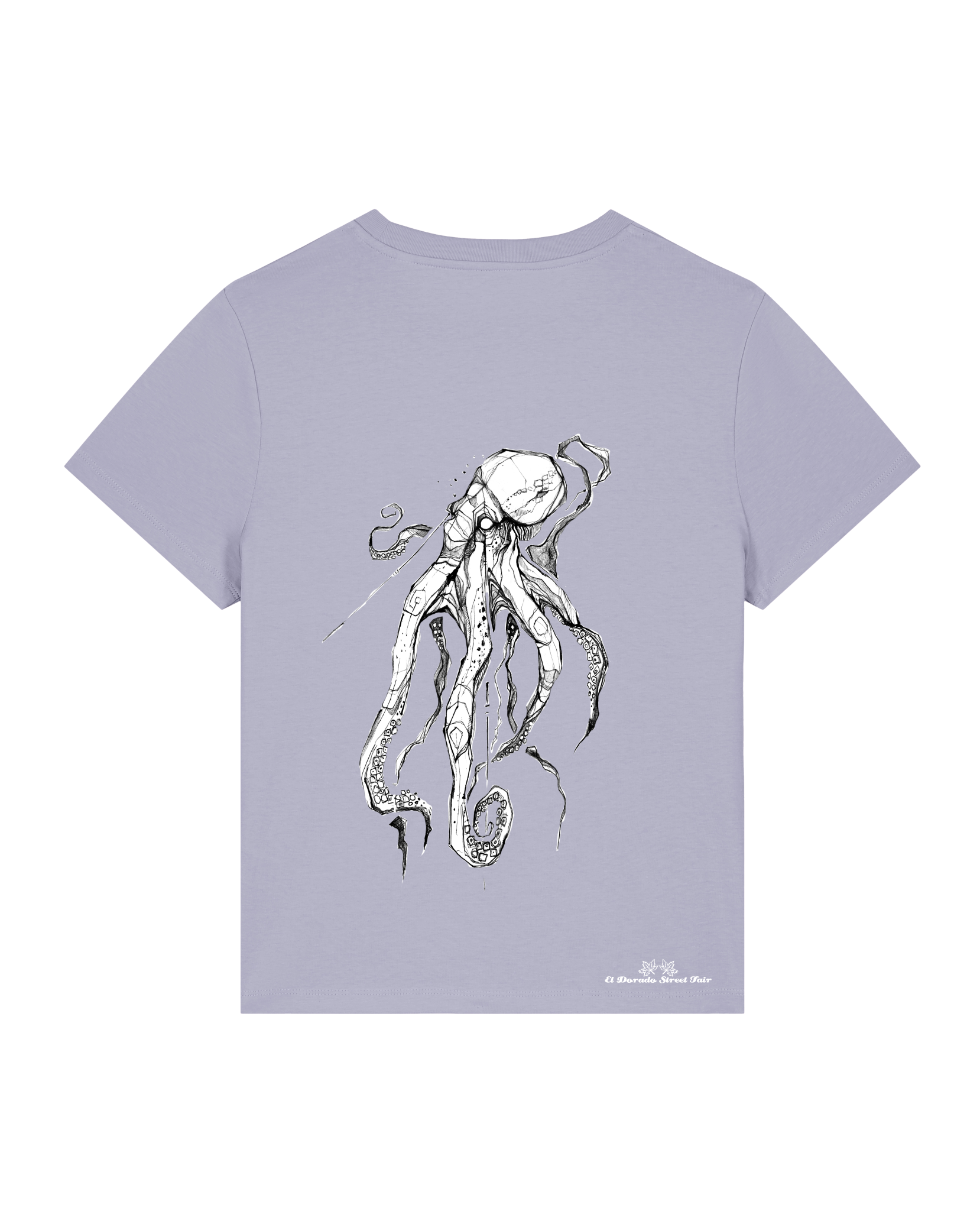 Bio Damen Medium Fit T-Shirt Octo (Backprint)