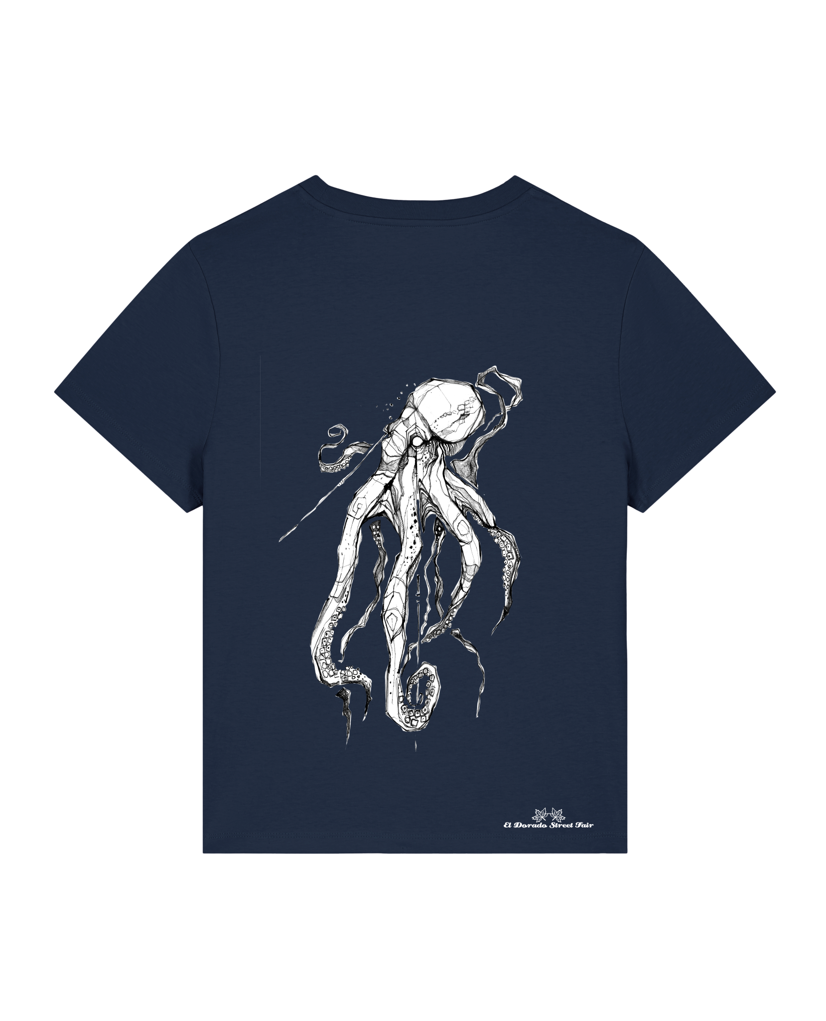 Bio Damen Medium Fit T-Shirt Octo (Backprint)