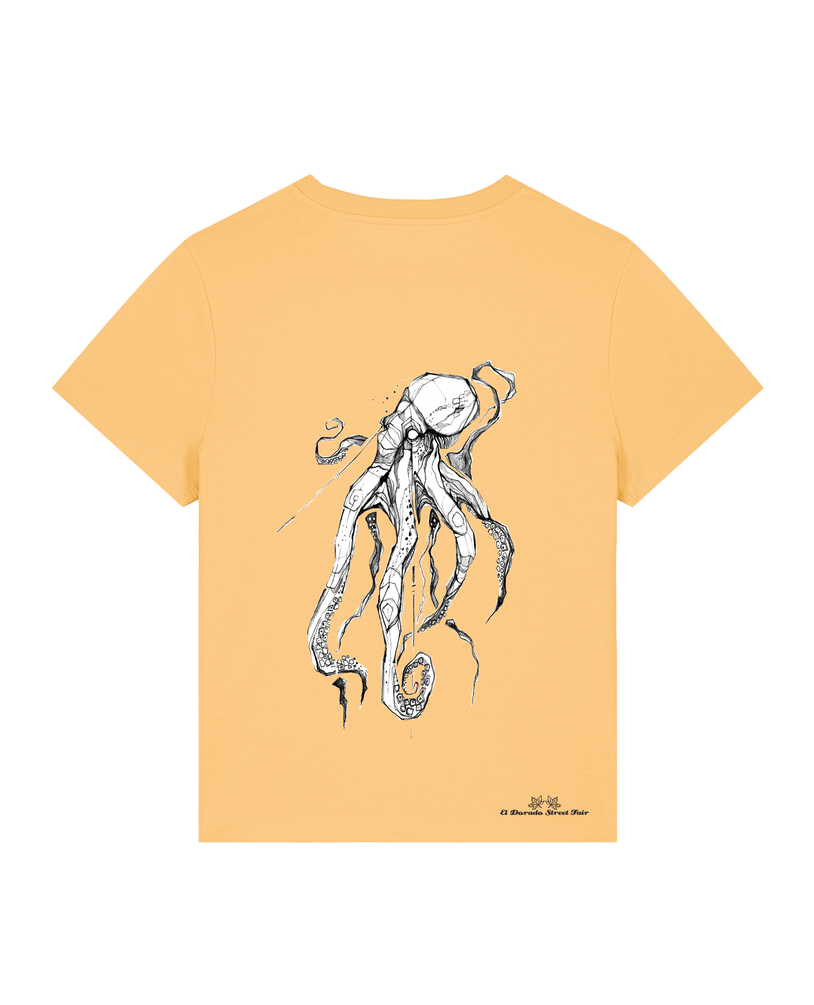 Bio Damen Medium Fit T-Shirt Octo (Backprint)