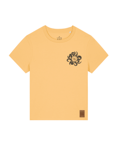 bio-female-medium fit-tshirt-octo (backprint)-sttw172-senfkorn-front