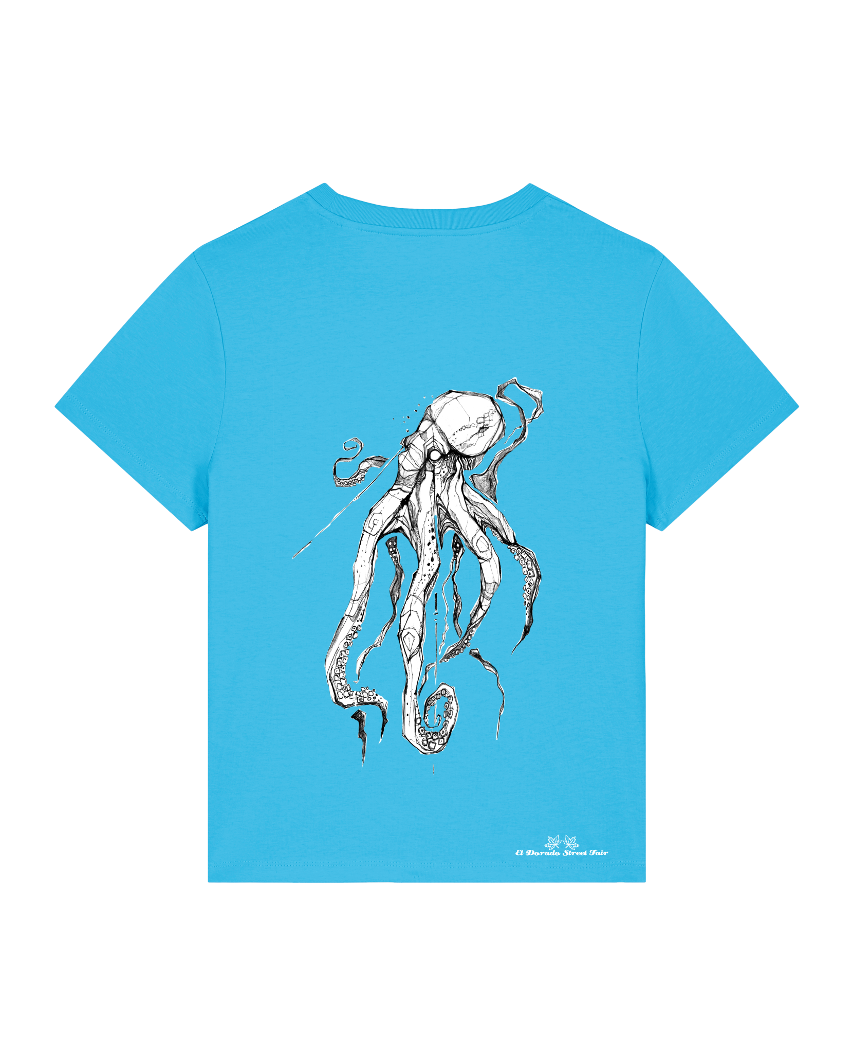 Bio Damen Medium Fit T-Shirt Octo (Backprint)