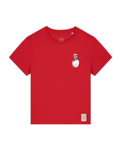 bio-female-medium fit-tshirt-ostrich evolution (backprint)-sttw172-erdbeere-front