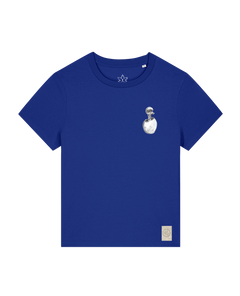 bio-female-medium fit-tshirt-ostrich evolution (backprint)-sttw172-kornblume-front