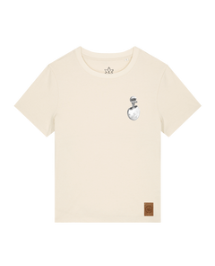 bio-female-medium fit-tshirt-ostrich evolution (backprint)-sttw172-natur-front