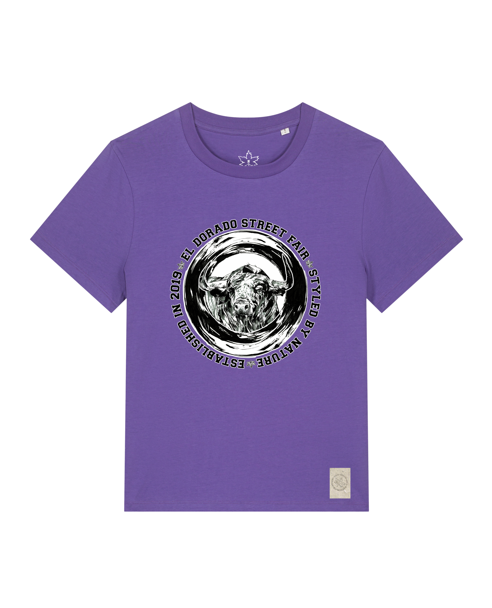 bio-female-medium fit-tshirt-oxpower-sttw172-blaukraut-front