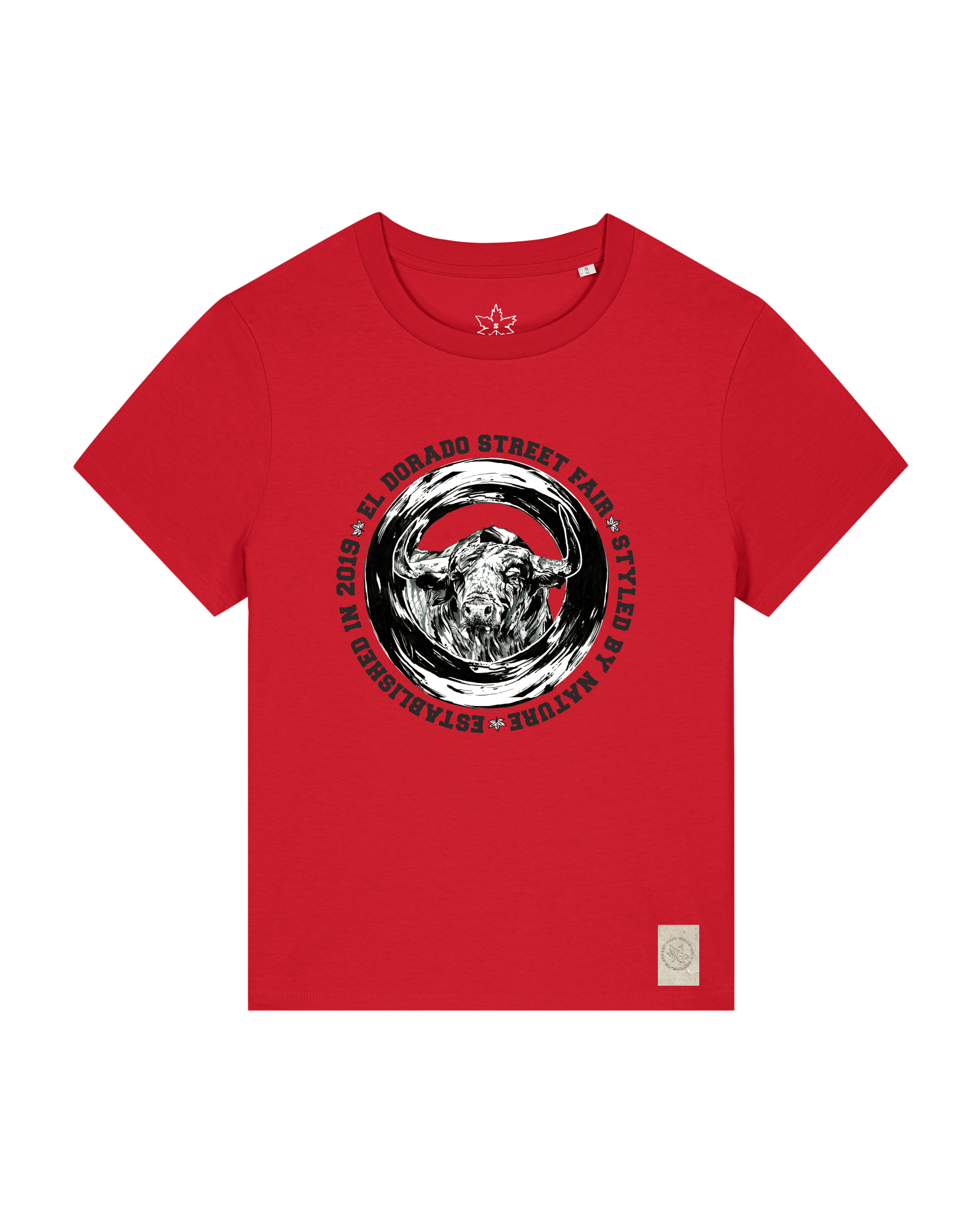 bio-female-medium fit-tshirt-oxpower-sttw172-erdbeere-front
