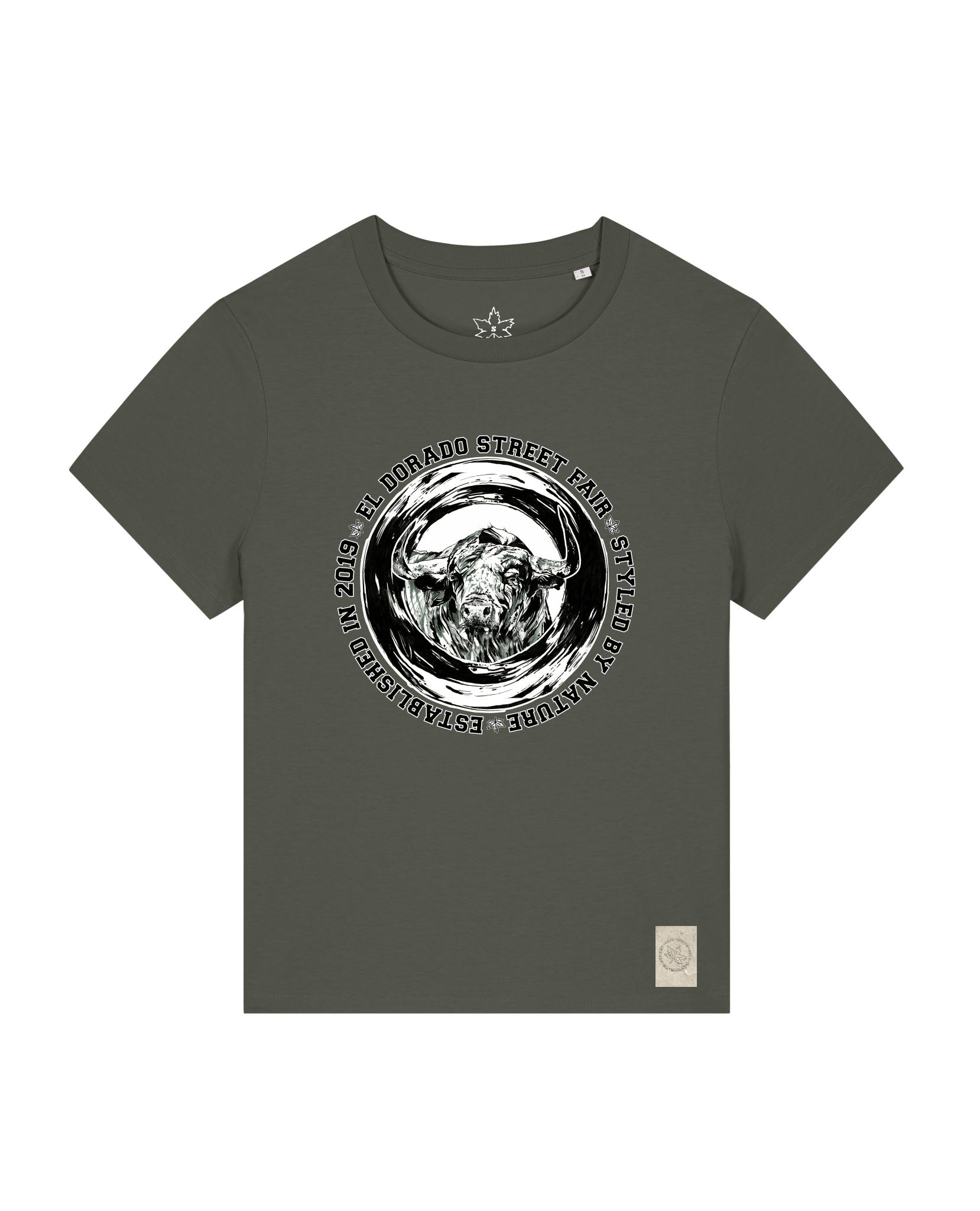 bio-female-medium fit-tshirt-oxpower-sttw172-grunkohl-front