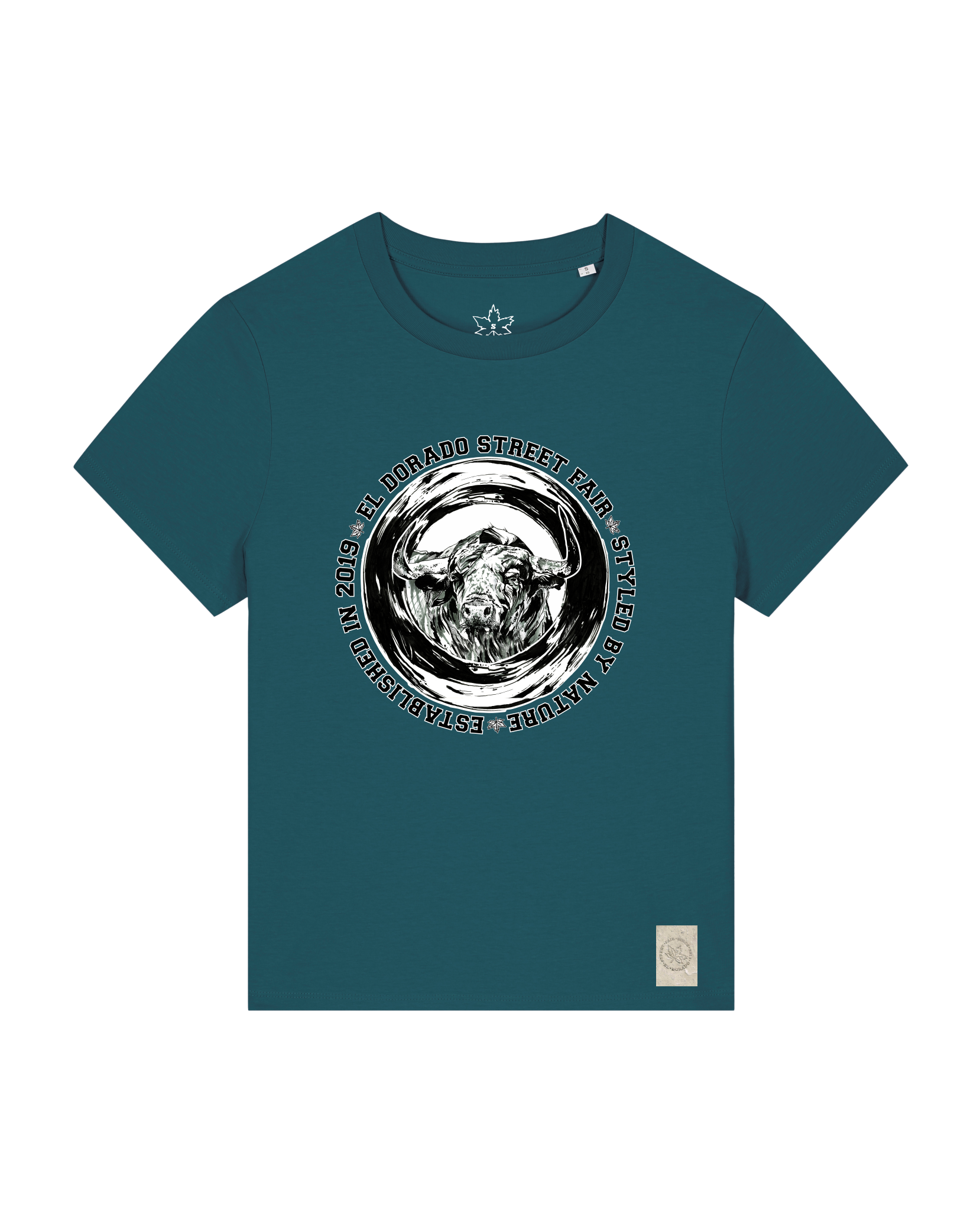 bio-female-medium fit-tshirt-oxpower-sttw172-nordmanntanne-front