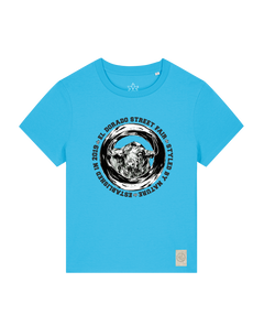 bio-female-medium fit-tshirt-oxpower-sttw172-wasserblau-front