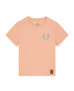 bio-female-medium fit-tshirt-pferd (backprint)-sttw172-agyptische keramik-front
