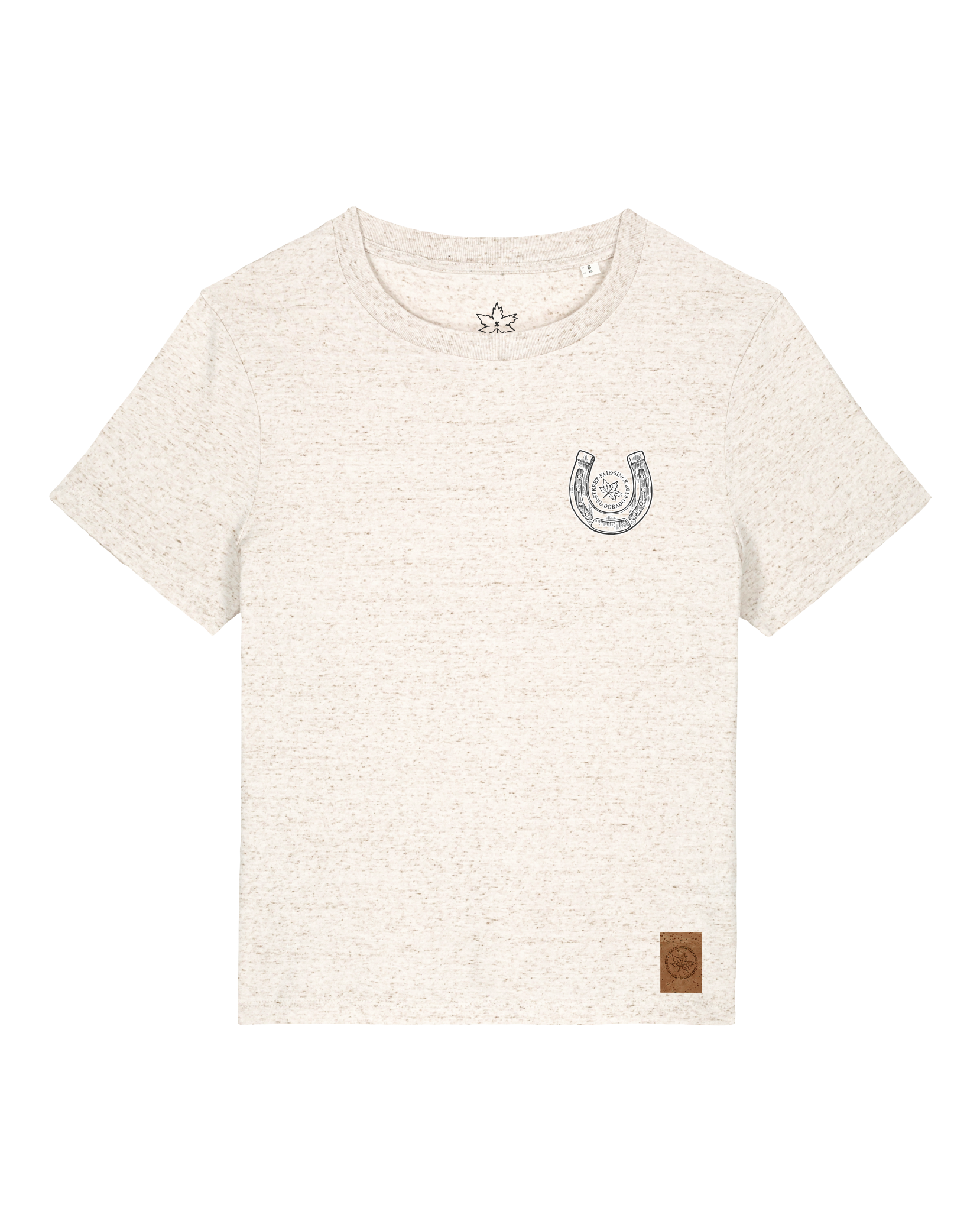 bio-female-medium fit-tshirt-pferd (backprint)-sttw172-elbsandstein-front