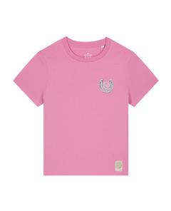 bio-female-medium fit-tshirt-pferd (backprint)-sttw172-kaugummi-front