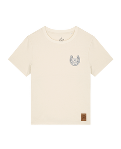 bio-female-medium fit-tshirt-pferd (backprint)-sttw172-natur-front