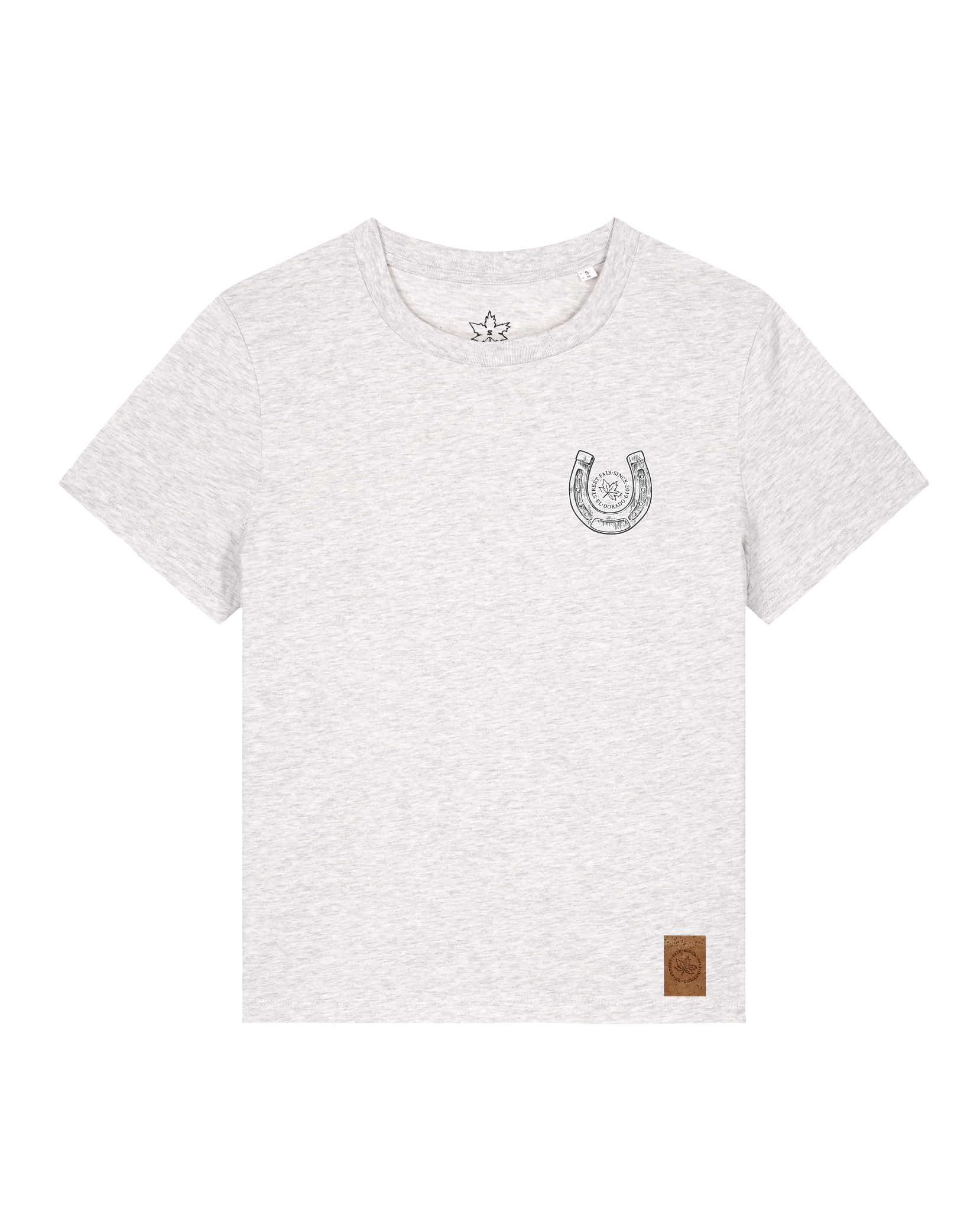 bio-female-medium fit-tshirt-pferd (backprint)-sttw172-rennmaus-front
