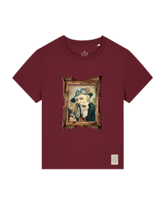 bio-female-medium fit-tshirt-räuchermann-sttw172-burgunder rot-front