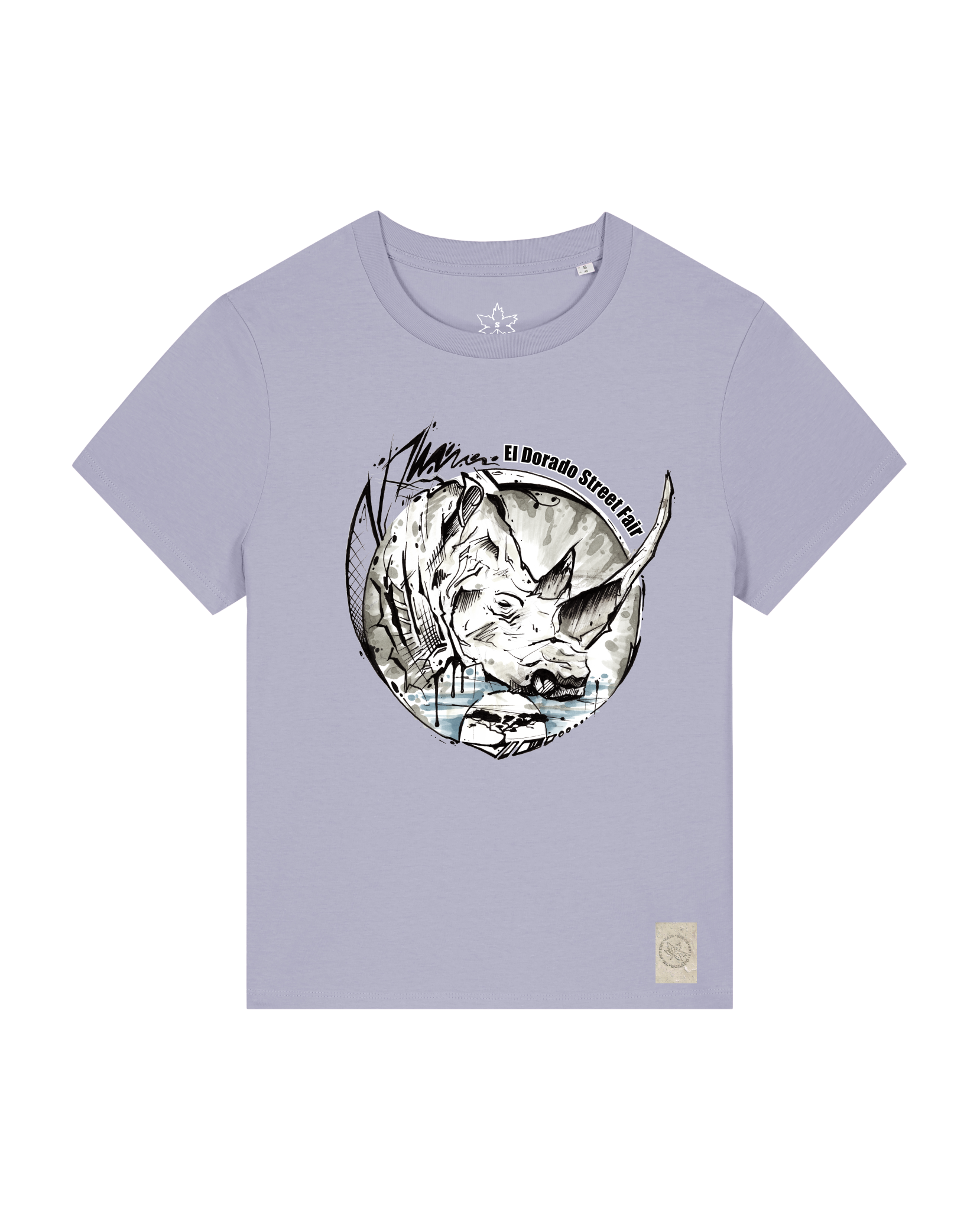 bio-female-medium fit-tshirt-rhinocchio-sttw172-lavender-front