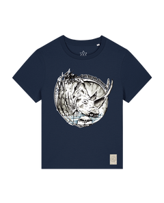 bio-female-medium fit-tshirt-rhinocchio-sttw172-marine-front