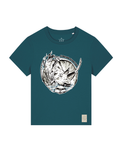bio-female-medium fit-tshirt-rhinocchio-sttw172-nordmanntanne-front