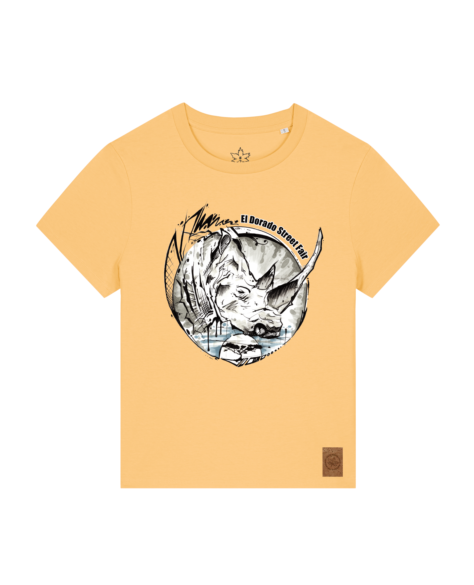 bio-female-medium fit-tshirt-rhinocchio-sttw172-senfkorn-front