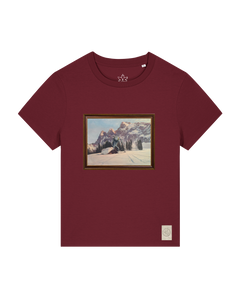 bio-female-medium fit-tshirt-rübezahl in spindler myln-sttw172-burgunder rot-front