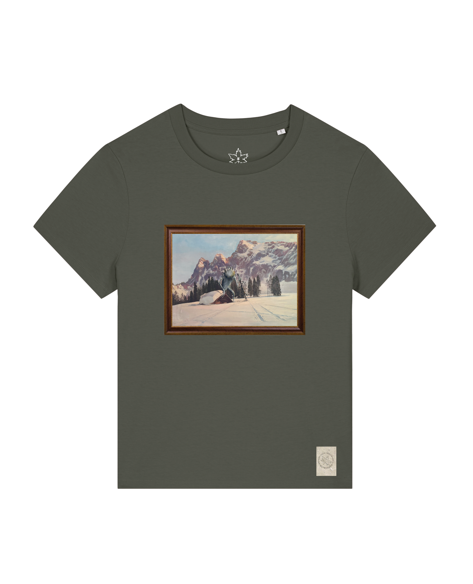 bio-female-medium fit-tshirt-rübezahl in spindler myln-sttw172-grunkohl-front