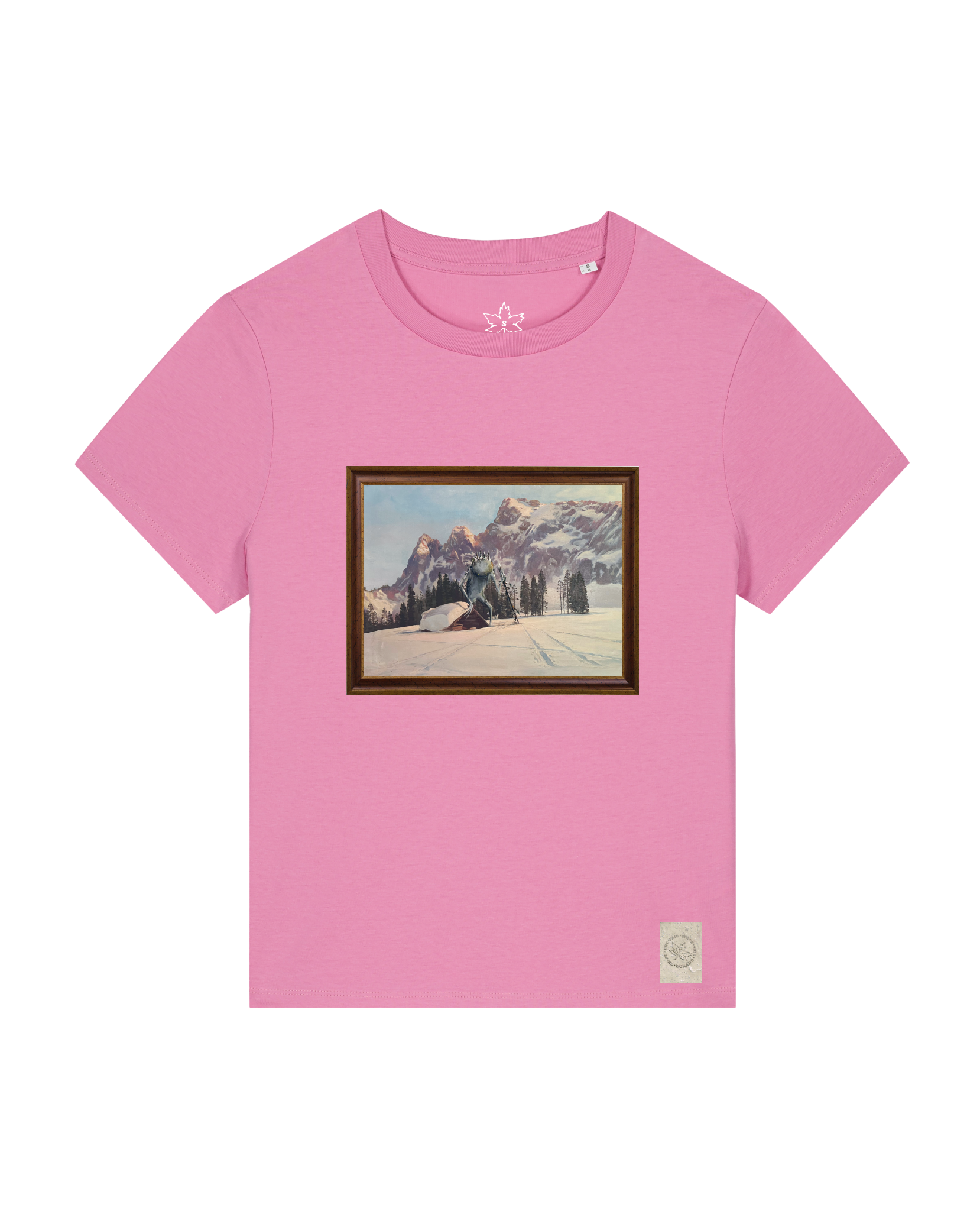 bio-female-medium fit-tshirt-rübezahl in spindler myln-sttw172-kaugummi-front