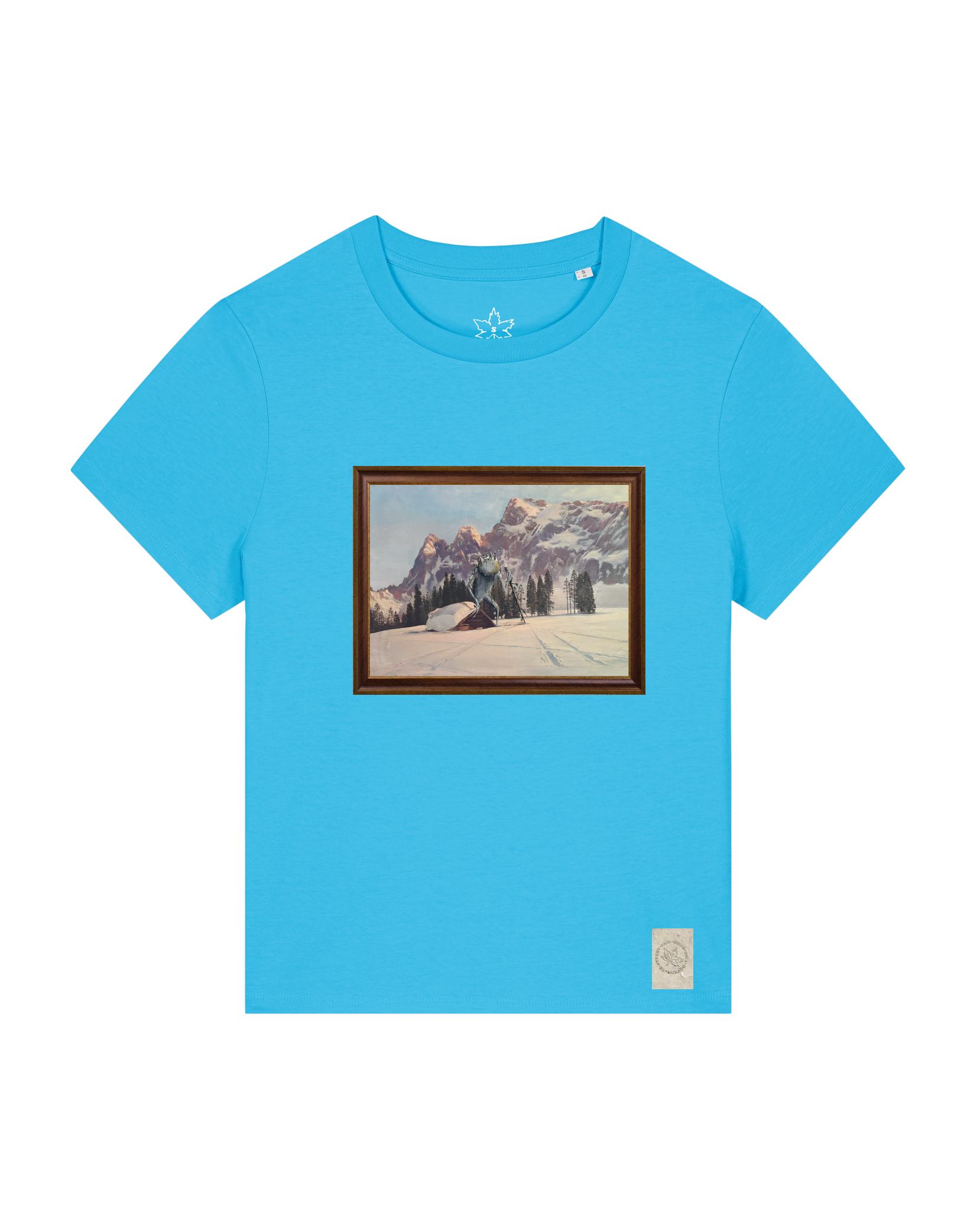 bio-female-medium fit-tshirt-rübezahl in spindler myln-sttw172-wasserblau-front