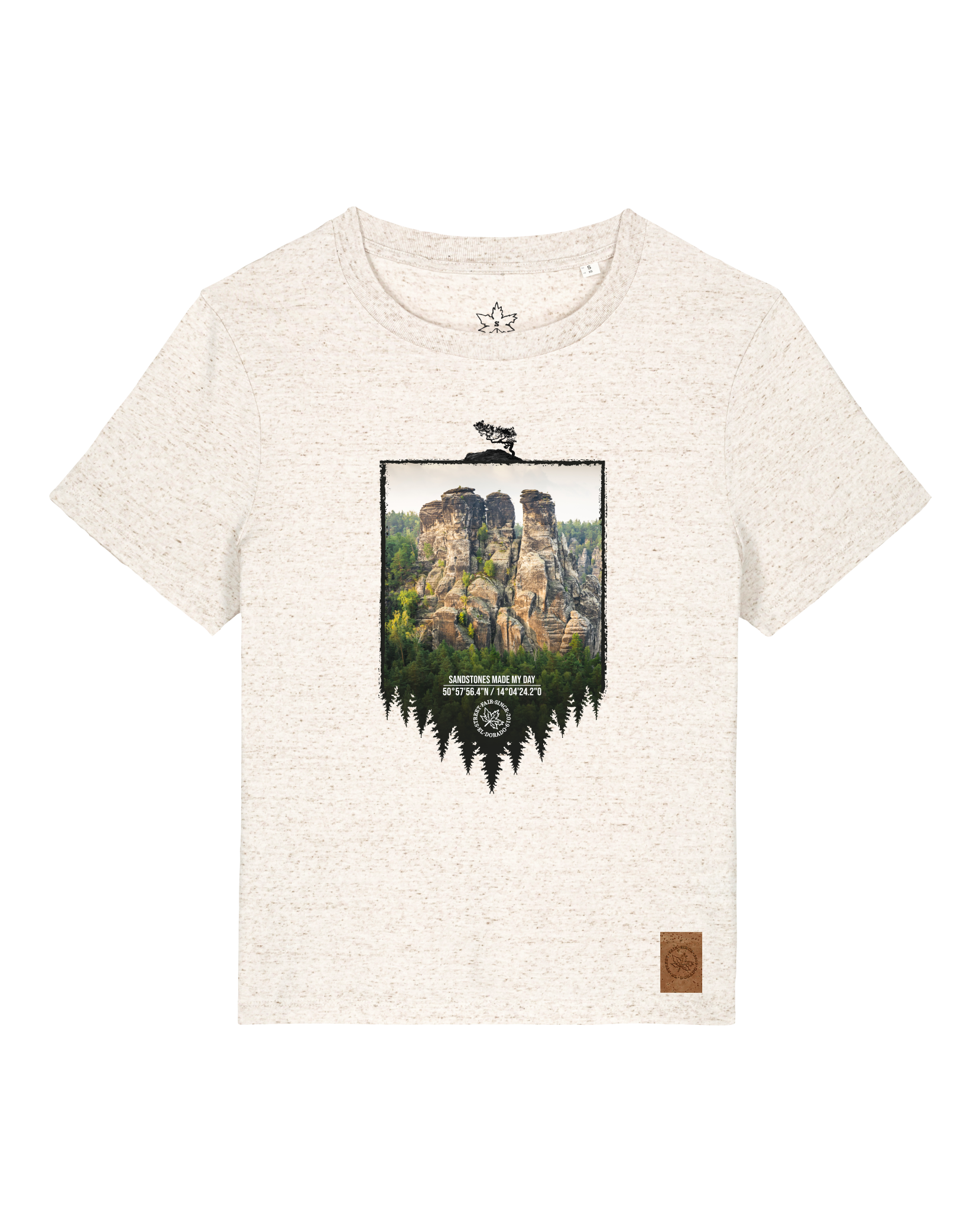 bio-female-medium fit-tshirt-sächsische schweiz-sttw172-elbsandstein-front