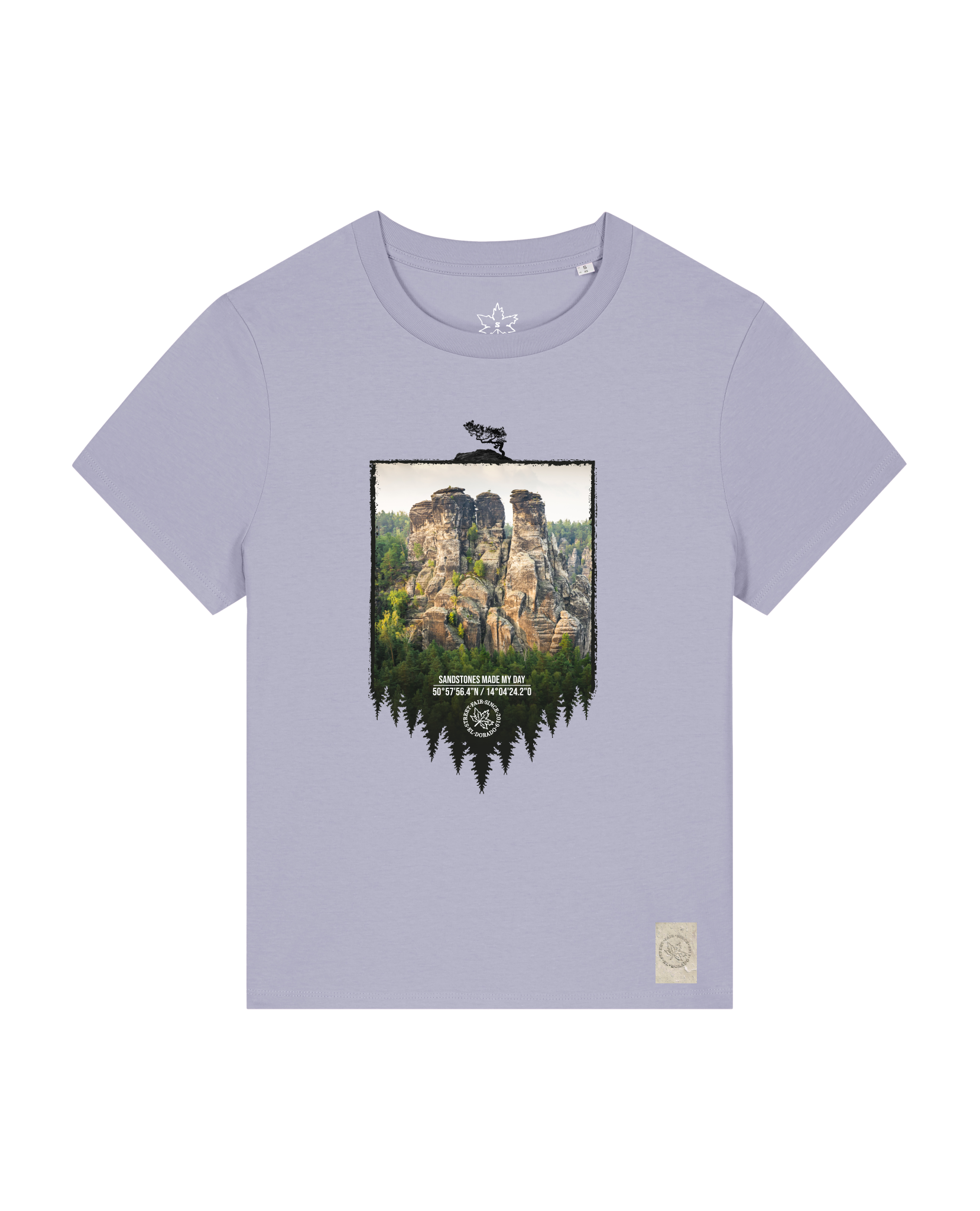 bio-female-medium fit-tshirt-sächsische schweiz-sttw172-lavender-front