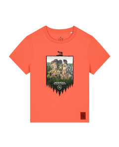 bio-female-medium fit-tshirt-sächsische schweiz-sttw172-mandarine-front