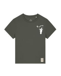bio-female-medium fit-tshirt-schaukeln (backprint)-sttw172-grunkohl-front
