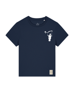 bio-female-medium fit-tshirt-schaukeln (backprint)-sttw172-marine-front
