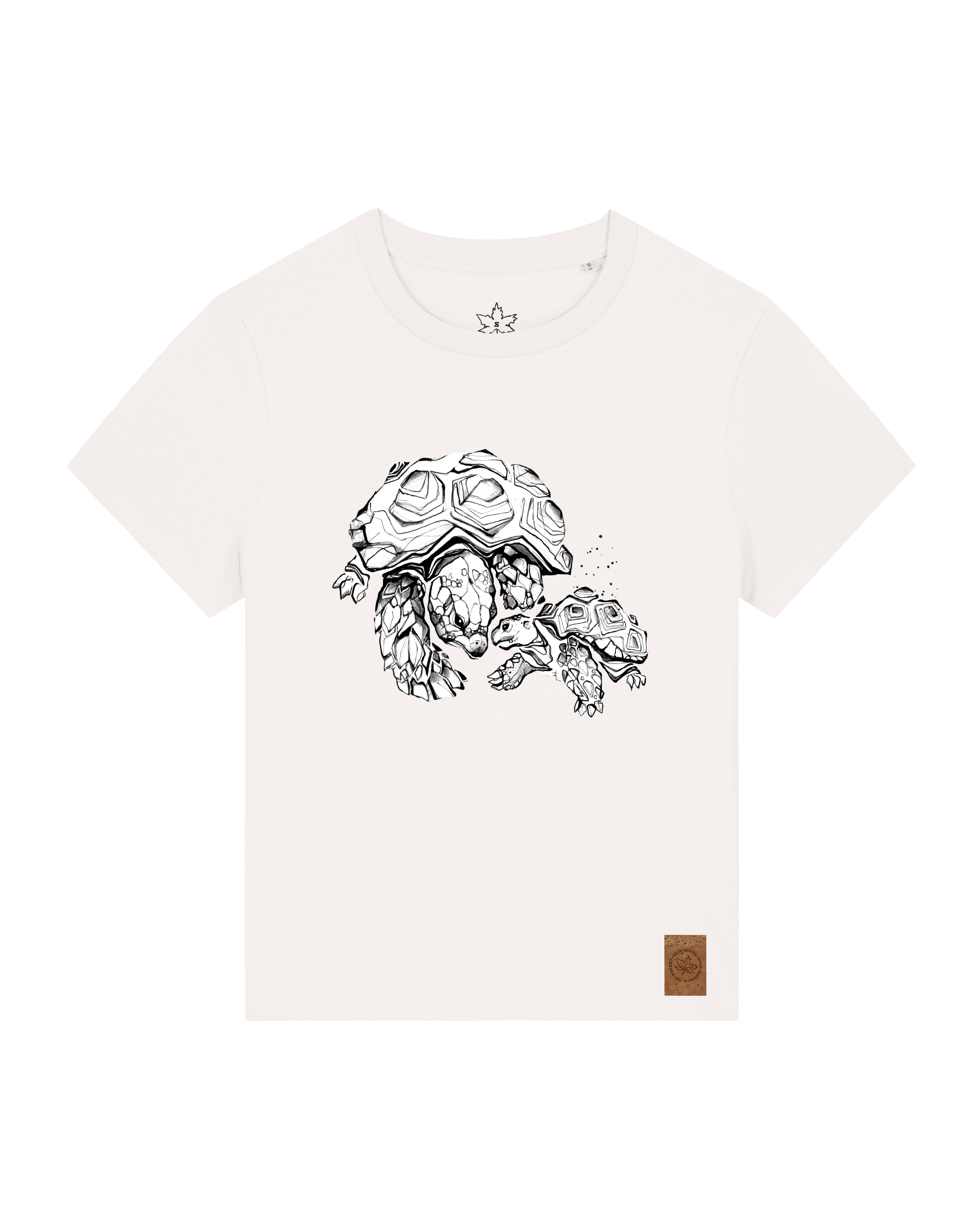 bio-female-medium fit-tshirt-schildkrötis-sttw172-bio ei-front