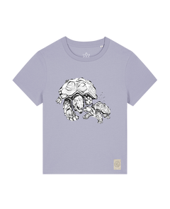 bio-female-medium fit-tshirt-schildkrötis-sttw172-lavender-front