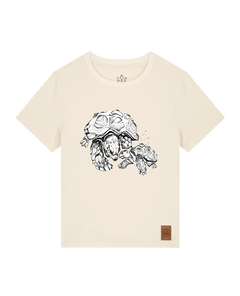 bio-female-medium fit-tshirt-schildkrötis-sttw172-natur-front