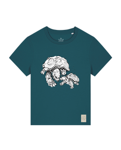 bio-female-medium fit-tshirt-schildkrötis-sttw172-nordmanntanne-front
