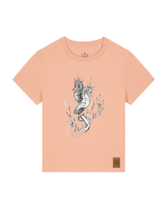 bio-female-medium fit-tshirt-seepferdchen-sttw172-agyptische keramik-front