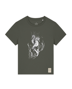 bio-female-medium fit-tshirt-seepferdchen-sttw172-grunkohl-front