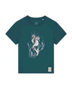 bio-female-medium fit-tshirt-seepferdchen-sttw172-nordmanntanne-front