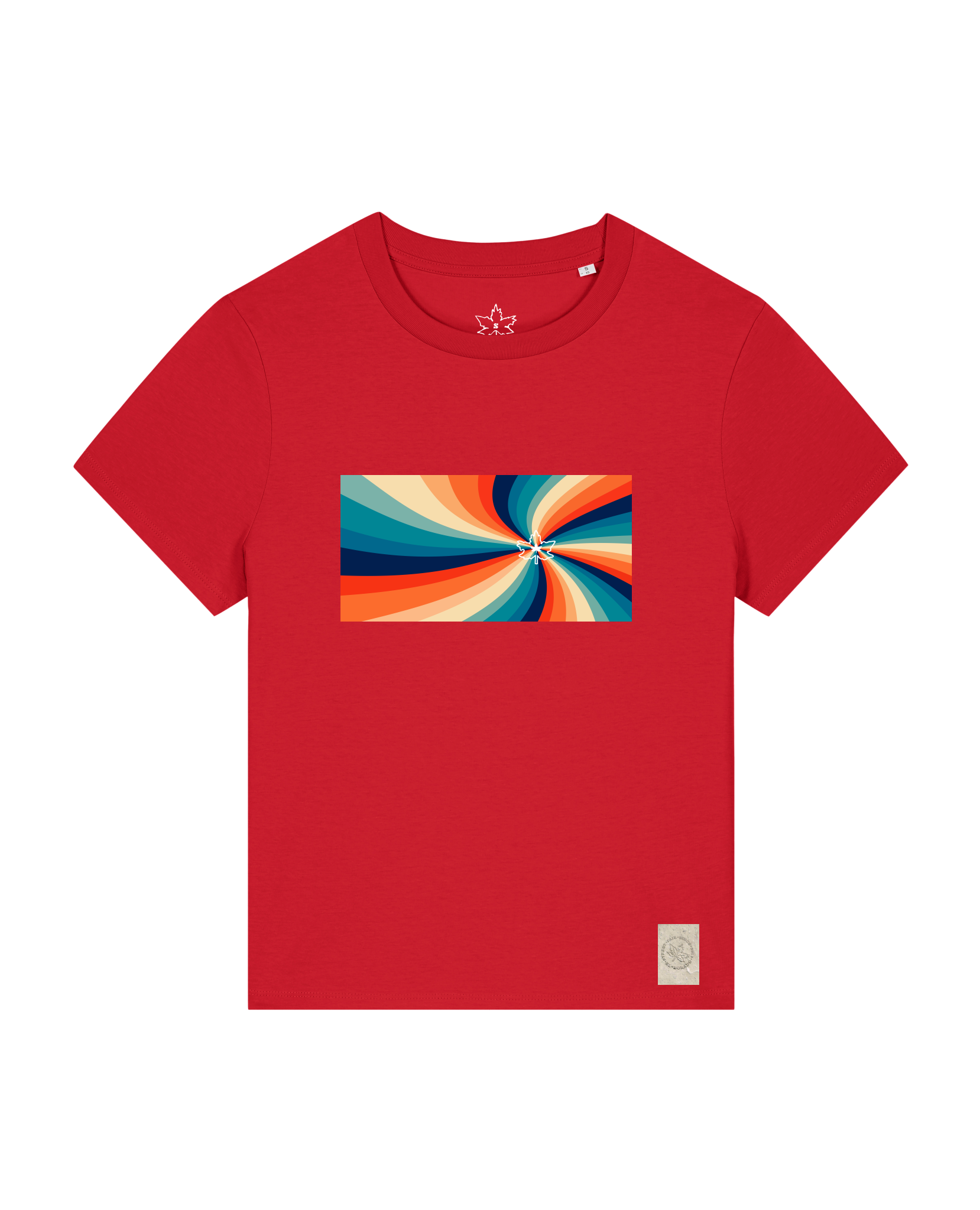 bio-female-medium fit-tshirt-six tees-sttw172-erdbeere-front
