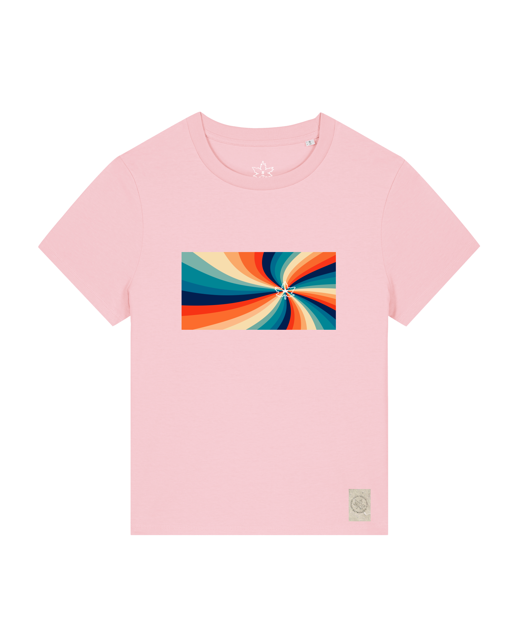 bio-female-medium fit-tshirt-six tees-sttw172-flamingo-front
