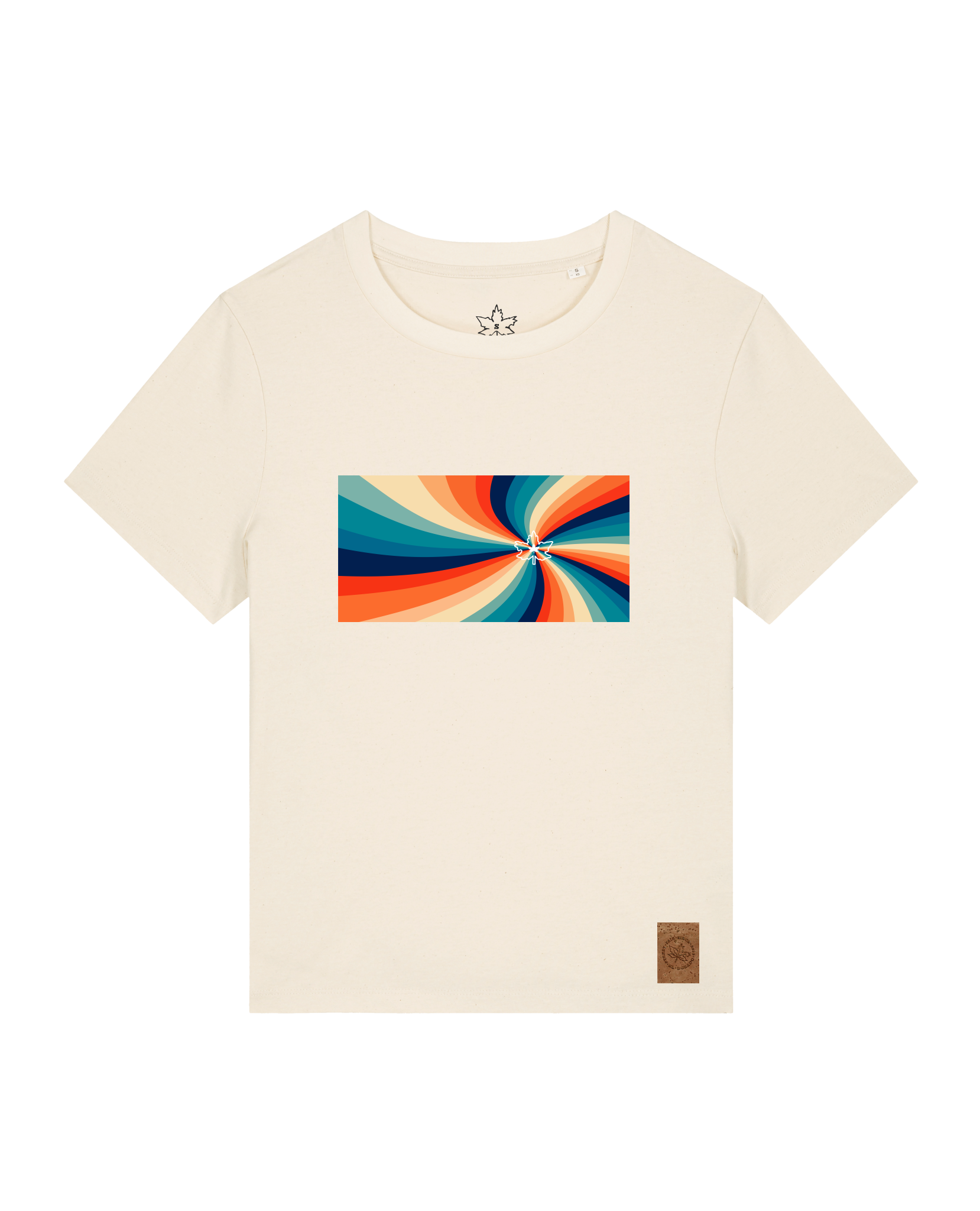 bio-female-medium fit-tshirt-six tees-sttw172-natur-front