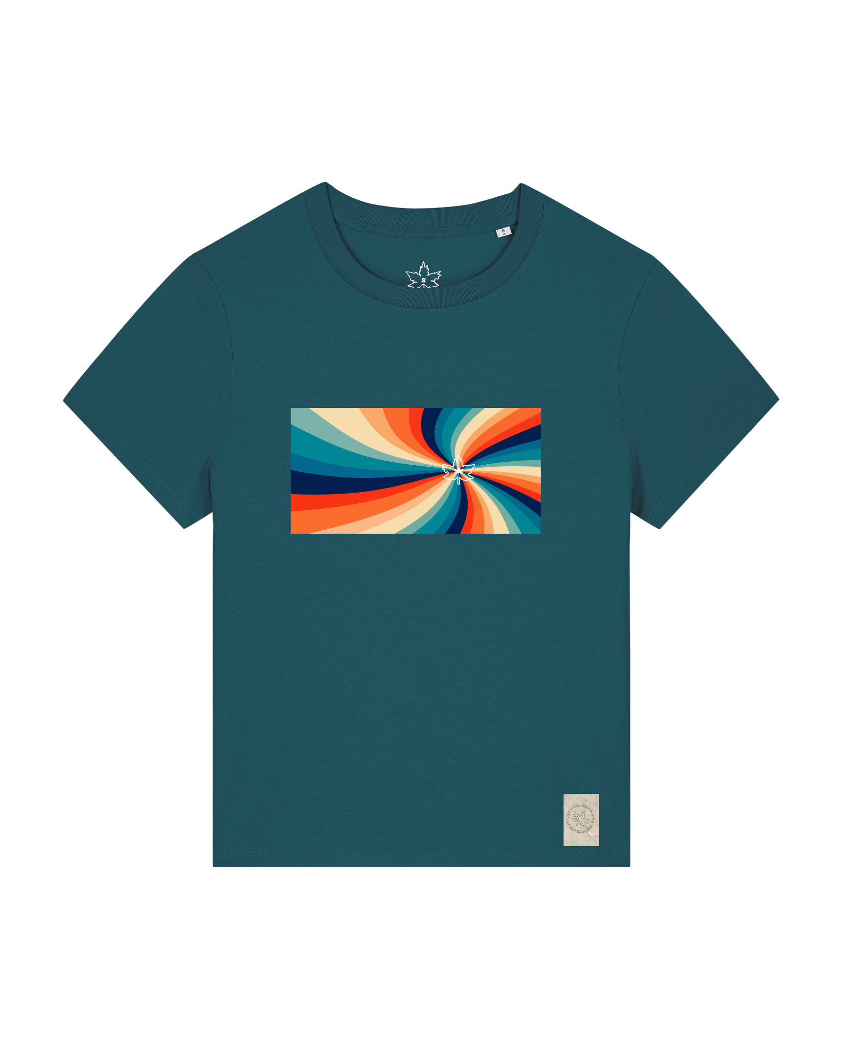 bio-female-medium fit-tshirt-six tees-sttw172-nordmanntanne-front